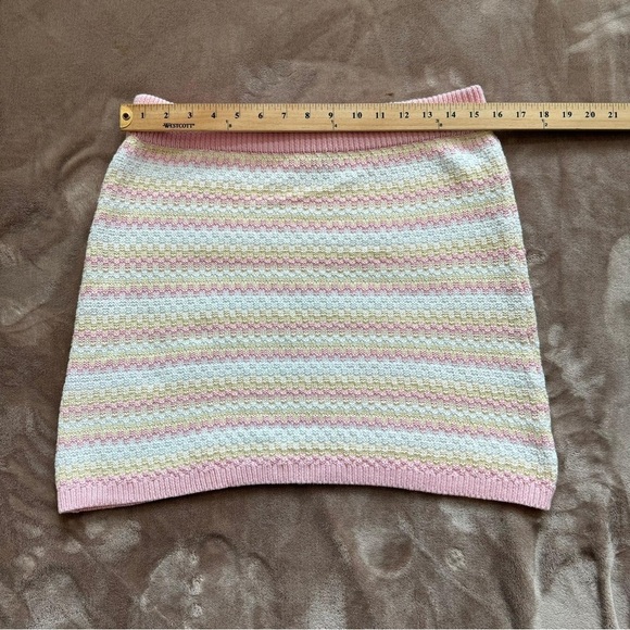 Wild Fable Striped Knitted Mini Skirt Size L - Picture 4 of 7